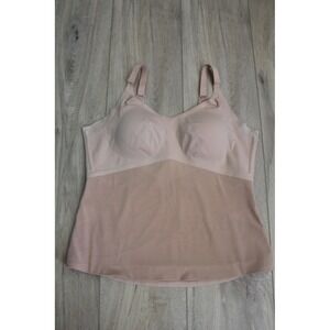 Honeylove LiftWear Cami Sand Beige Wireless Built-in‎ Bra Shapewear Tank 2X